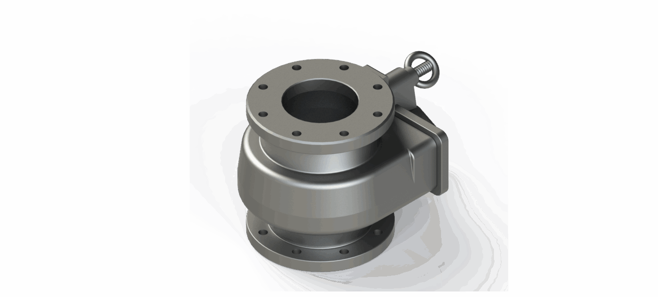 3D модель Газовый фильтр DN80 и DN50