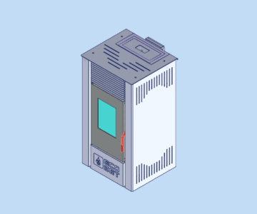 3D модель Печь-камин мощностью 10 квт