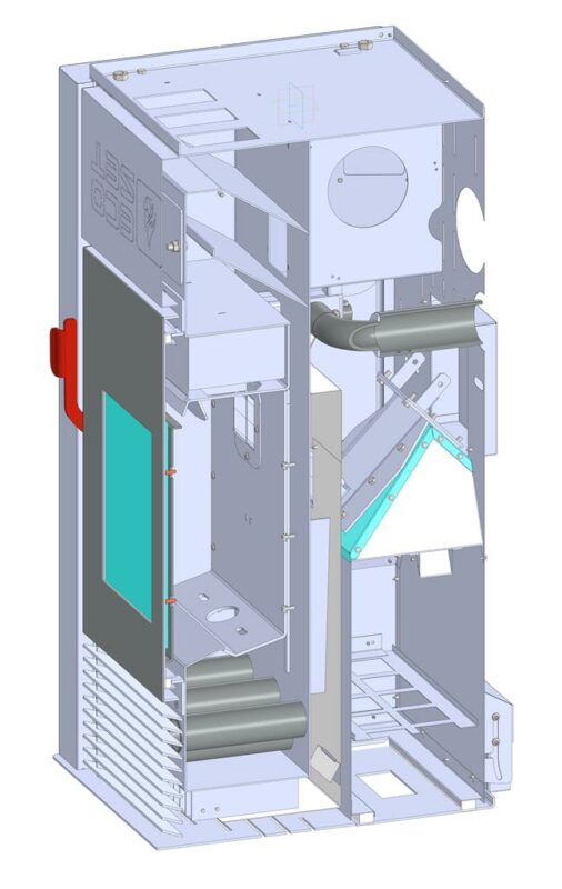 3D модель Печь-камин мощностью 10 квт