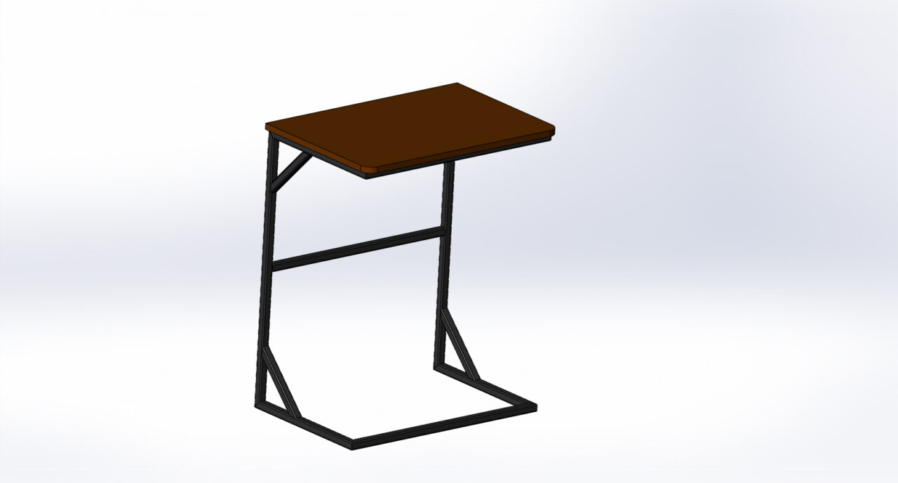 3D модель Парта ученическая 713х580х380.