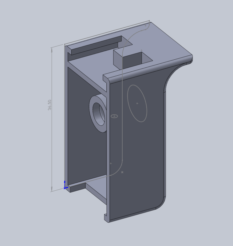 3D модель Клавиша для дрели Bosch