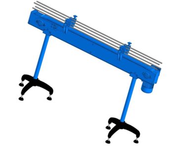 3D модель Конвейер пластинчатый сборе (длина 1500, ширина 82.5, высота 905)