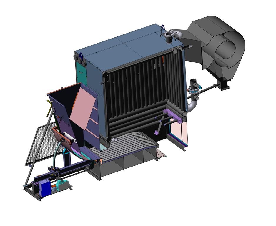 3D модель Водогрейный котел КВ