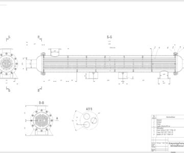 3D модель Кожухотрубчатый теплообменник ∅ 325 мм