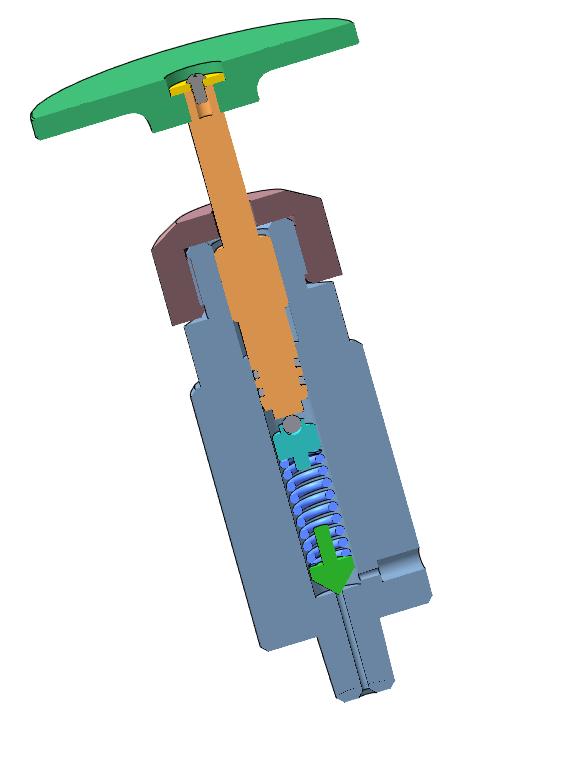 3D модель Клапан предохранительный 100МПа