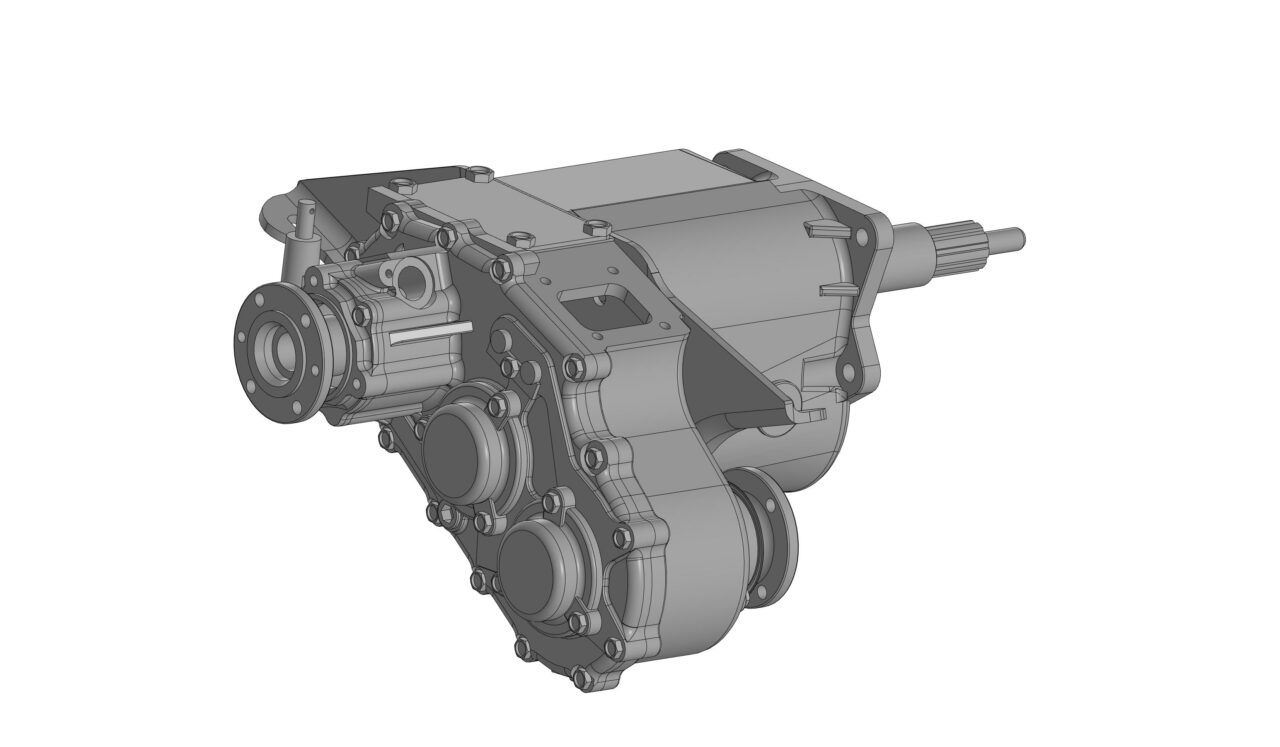 3D модель Коробка и раздатка УАЗ в сборе