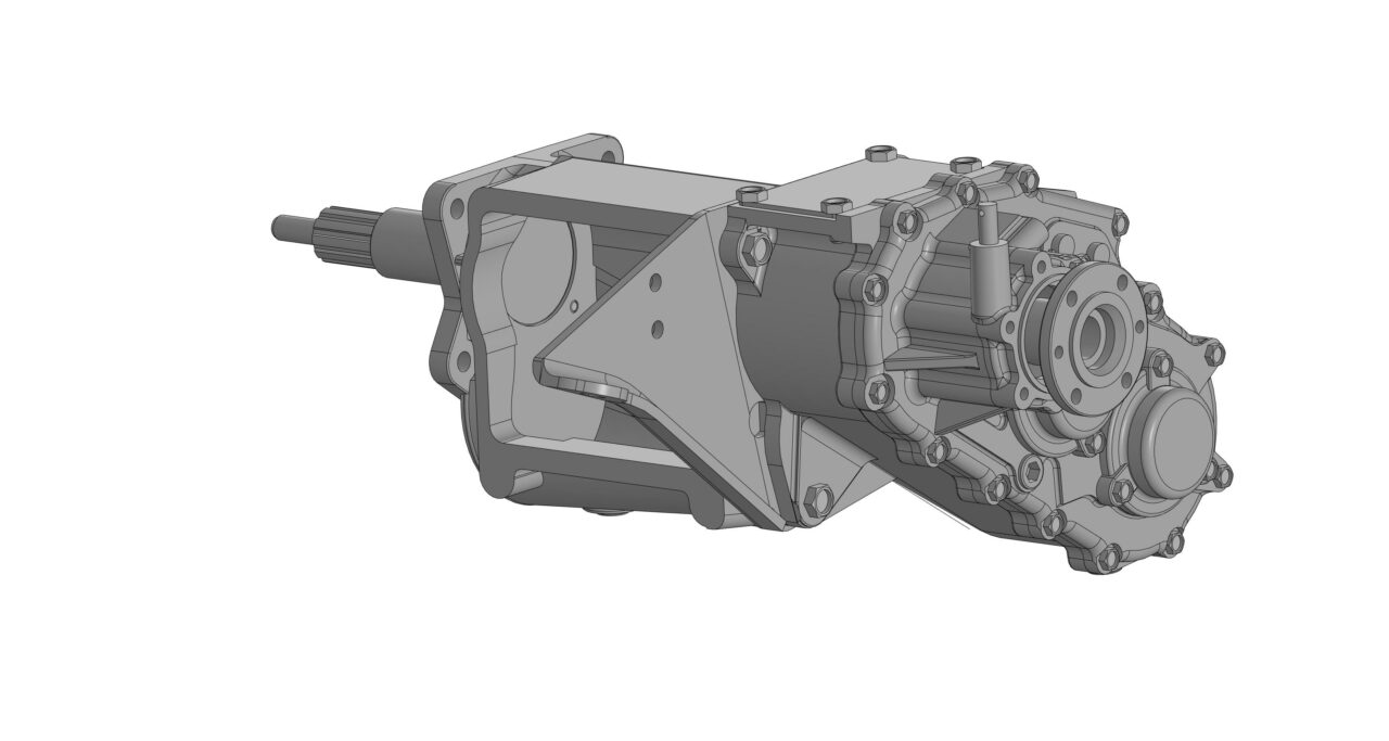 3D модель Коробка и раздатка УАЗ в сборе