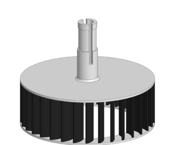 3D модель Крыльчатка для сушильных машин Electrolux (Zanussi)