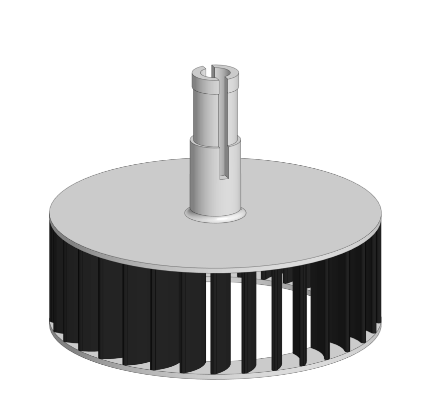 3D модель Крыльчатка для сушильных машин Electrolux (Zanussi)