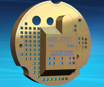 3D модель Крышка генератора задняя 466.3701