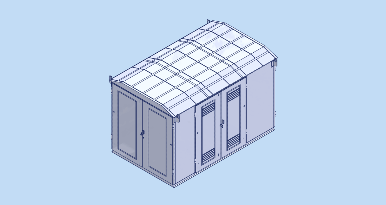 3D модель ктп 10/0,4 кВ