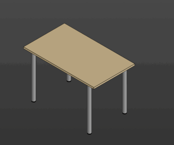 3D модель Кухонный стол 1200х700х762