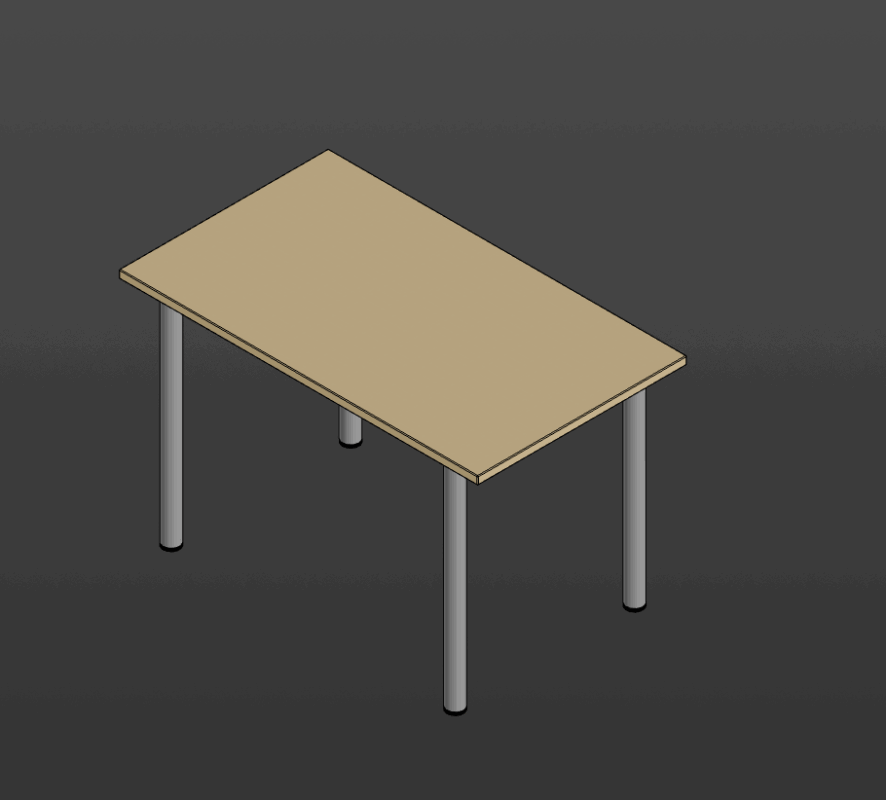 3D модель Кухонный стол 1200х700х762