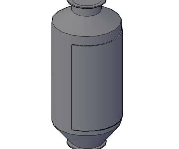 Чертеж 3D модель магнитной колонки KDMB 120