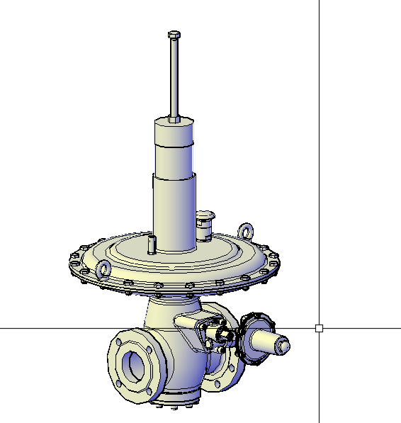 3D модель 3Д модель регулятора газа MBN DN65/100 Tartarini