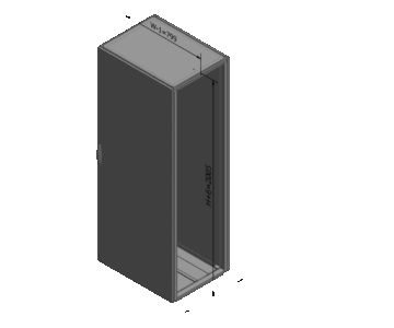 3D модель Шкаф электротехнический ELDON 800 х 600 х 2005 мм
