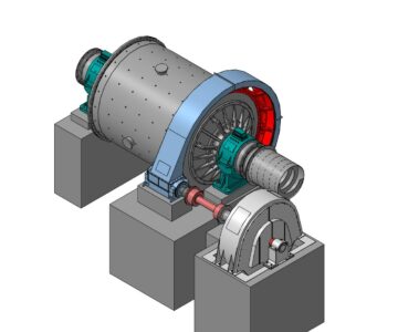 3D модель Мельница стержневая с центральной разгрузкой МСЦ 3850х4500