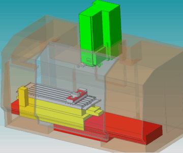 3D модель 3D Модель фрезерного обрабатывающего центра Mori Seiki MV65-50
