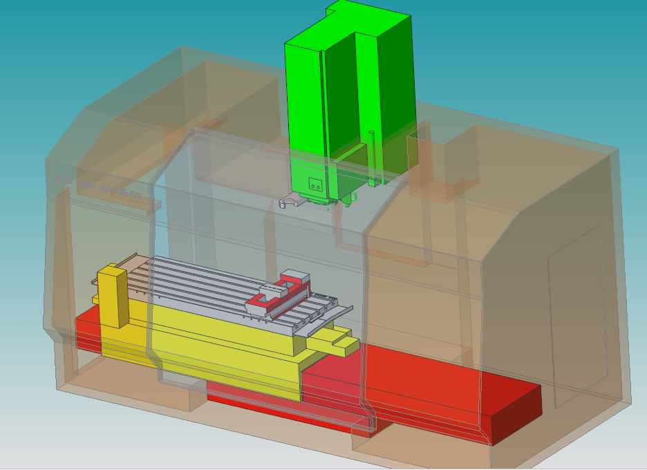 3D модель 3D Модель фрезерного обрабатывающего центра Mori Seiki MV65-50