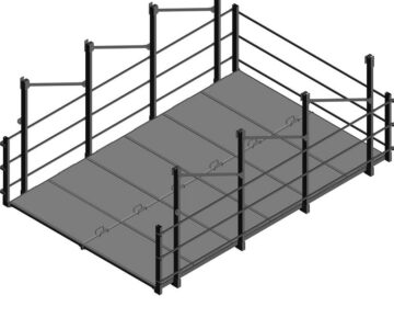 3D модель Навес (трап) для обслуживания конвейера