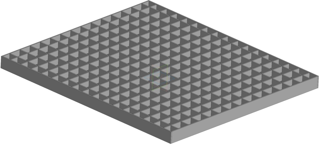3D модель Настил решётчатый 480х550х30