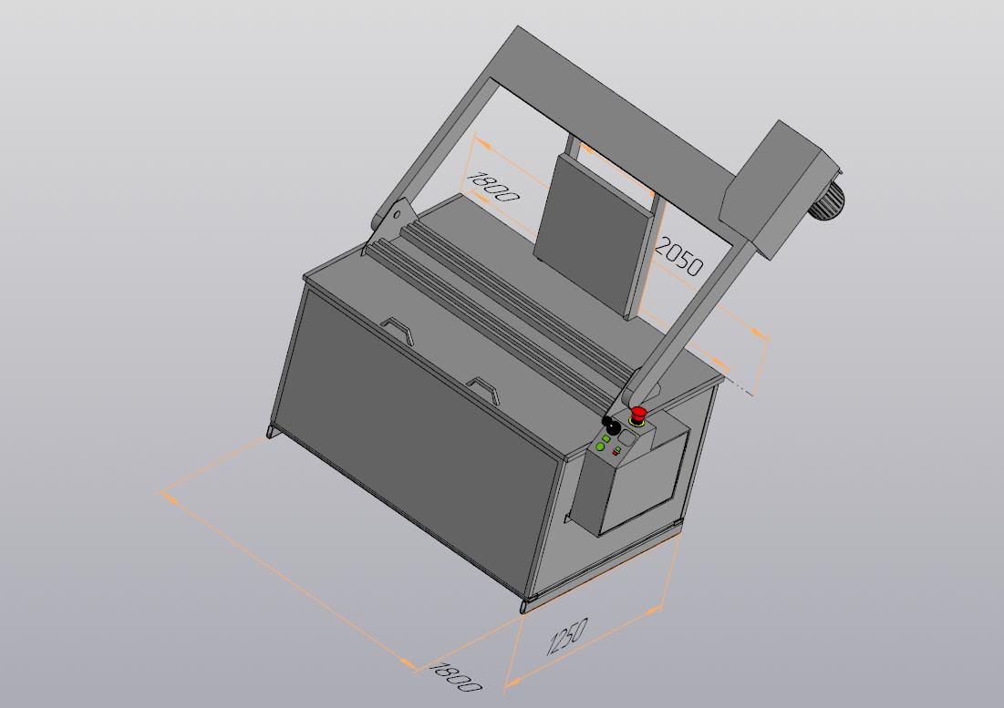 3D модель Стенд для опрессовки ГБЦ УГ1400