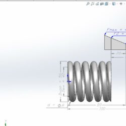 3D модель Параметрическая модель пружины