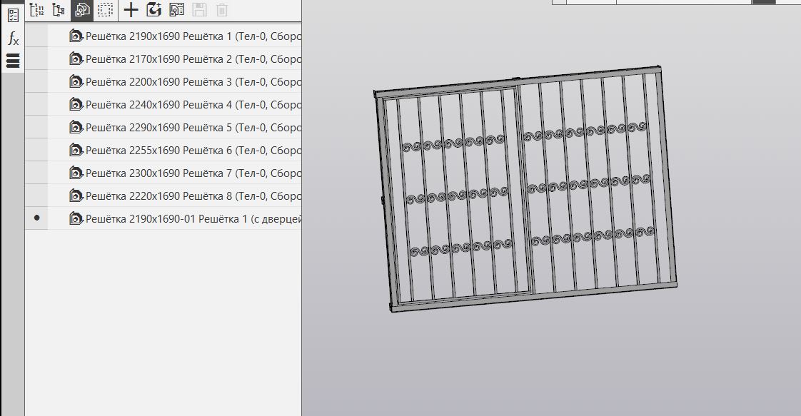 3D модель Решётки на окна наружные