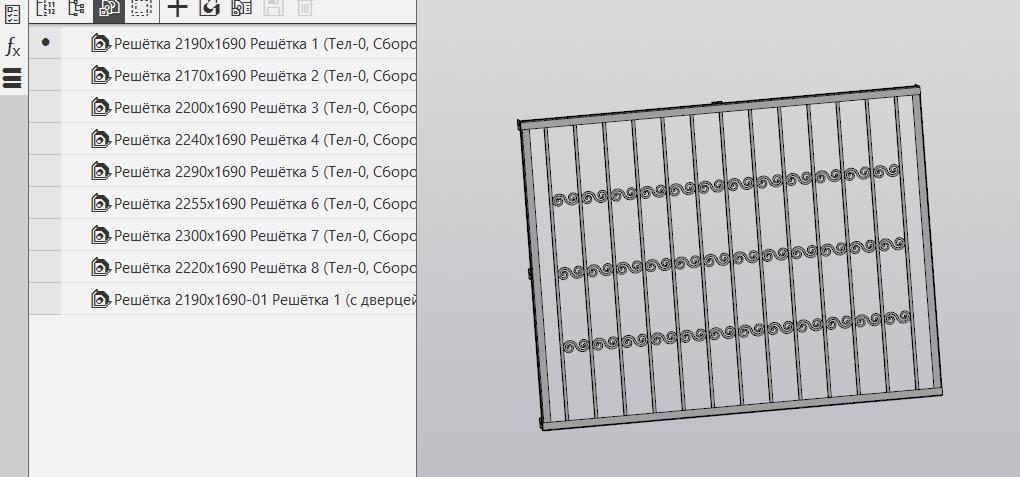 3D модель Решётки на окна наружные