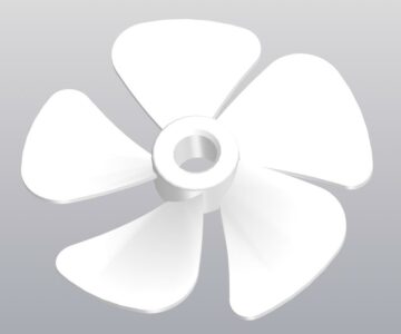 3D модель Крыльчатка вентилятора ∅ 80 мм