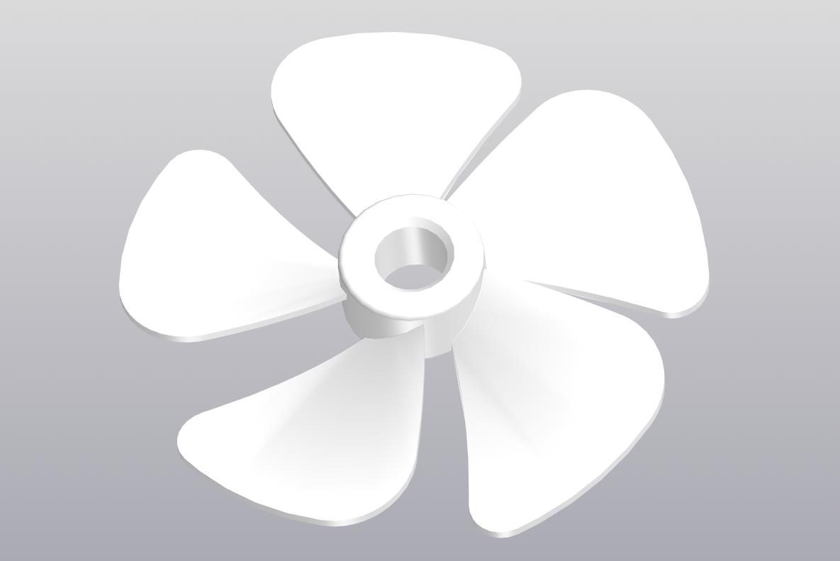 3D модель Крыльчатка вентилятора ∅ 80 мм
