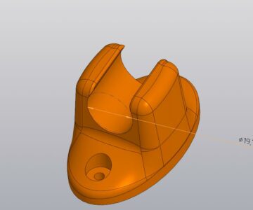3D модель Держатель для душевой лейки