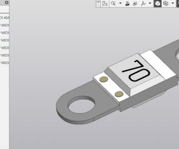 3D модель Предохранитель ленточный АВАР MIDI 40A, 291.3722.000 (29.3722-01)