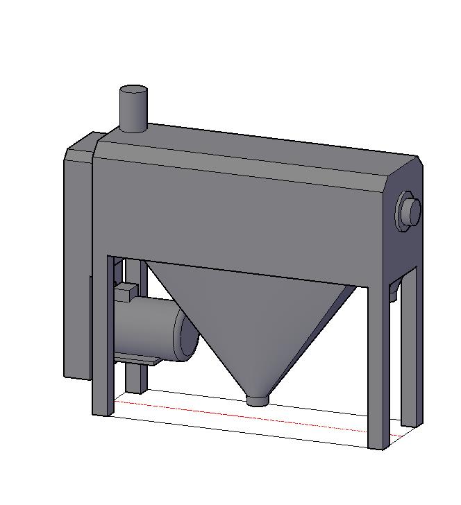 Чертеж 3D модель обоечной машины KKSI 3013