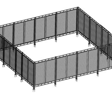 3D модель Ограждение рабочей зоны