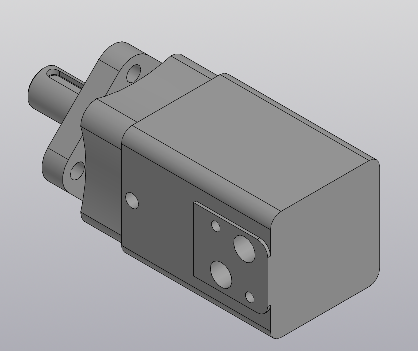 3D модель Орбитальный гидравлический мотор BM3Y-250P10AY2(T11)