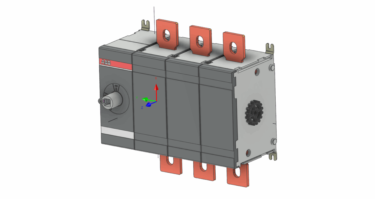 3D модель Выключатель-разъединитель АВВ OTHV400U03