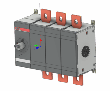 3D модель Выключатель-разъединитель АВВ OTHV400U03