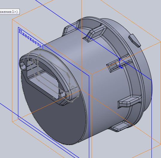 3D модель Крышка фары увеличенного объёма с вырезом под драйвер светодиодной лампы для Ssangyong Rexton 1 (и наверняка многие другие корейские авто).