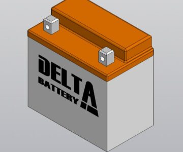 3D модель Аккумулятор DELTA CT 1214