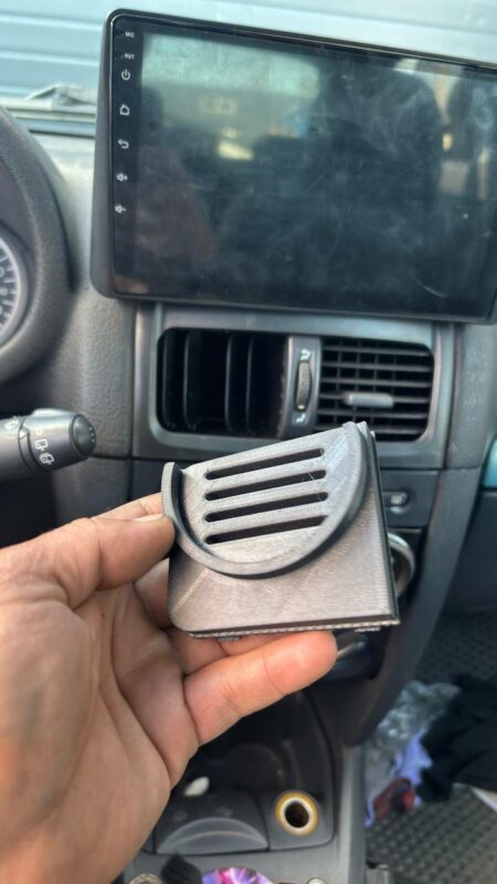 Чертеж Держатель Экоши в воздуховод Clio/Symbol рест