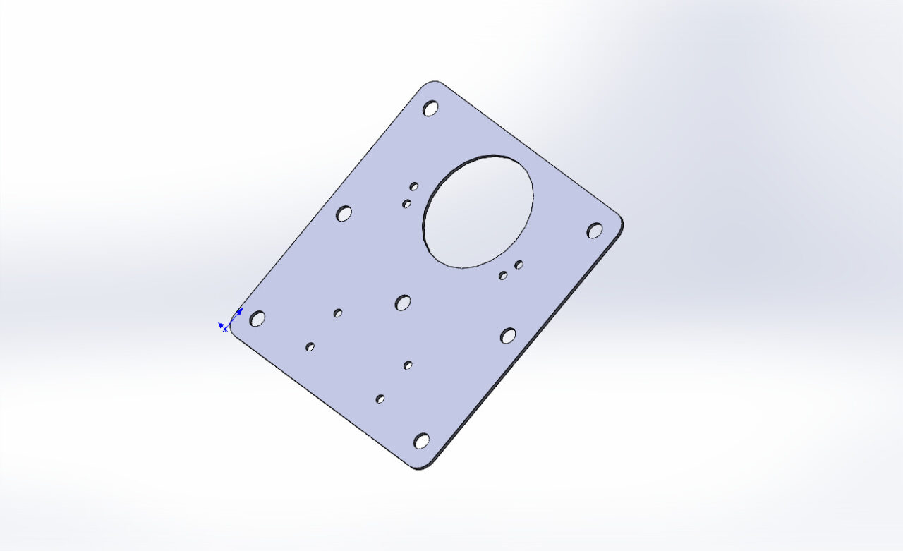 3D модель Пластина для ремонта петли