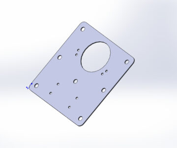 3D модель Пластина для ремонта петли
