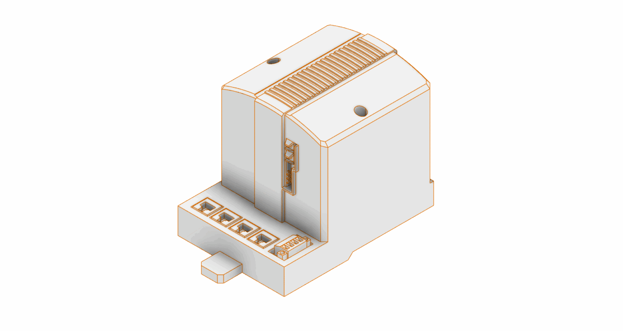3D модель АВВ PLC_PM856 Контролер связи