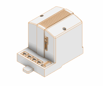 3D модель АВВ PLC_PM856 Контролер связи