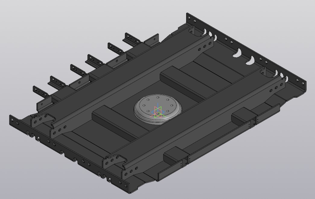 3D модель Площадка ССУ полуприцепа Шмитц