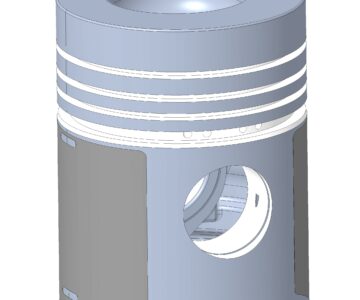 3D модель Поршень двигателя ЯМЗ-236, ЯМЗ-238, ЯМЗ-240