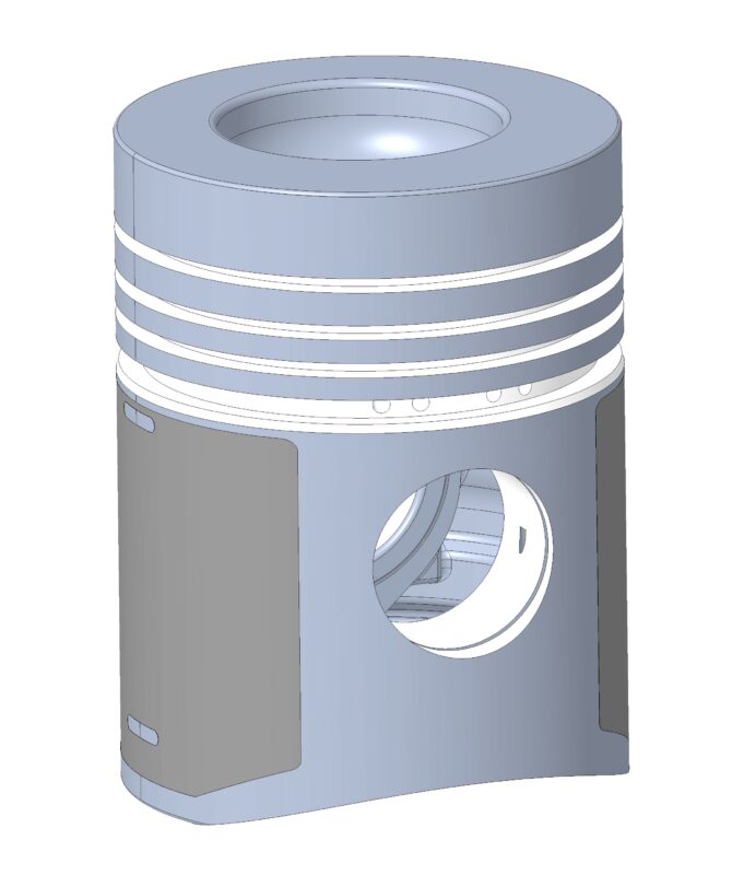 3D модель Поршень двигателя ЯМЗ-236, ЯМЗ-238, ЯМЗ-240