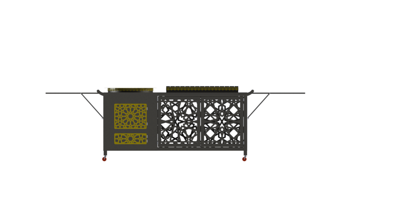 3D модель Учак с мангалом
