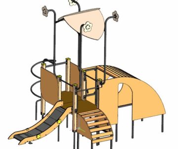 3D модель 3D модель детского игрового уличного городка